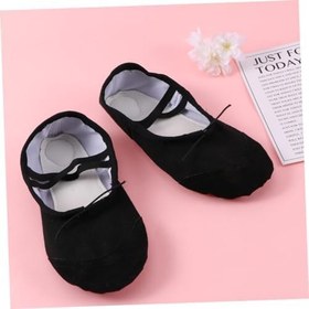 Resim CALLARON 1 Çift çan dans ayakkabıları bayan düz ayakkabı kadınlar için terlikler Bale ayakkabıları çocuklar için terlikler cep ayakkabı kız Düz ayakkabılar yoga ayakkabıları Bayanlar 