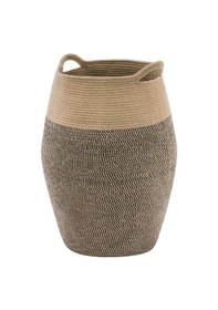 Resim Mavaux Themis Çamaşır Sepeti, Kirli Elbise Sepeti, Hasır Pamuk Halat Uzun Çamaşır Sepeti, Ev Dekoru Kırçıllıjüt 