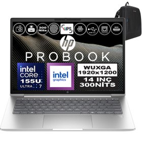 Resim Hp Probook 440 G11 Intel Core Ultra 7 155U Ddr5 48GB 4tb SSD Intel® Aı Boost 14\ Wuxga IPS Windows 11 Home Taşınabilir Bilgisayar A22YSEAH20 + Zetta Çanta 