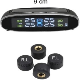 Resim Xetec Tpms External Ekranlı Kablosuz Dahili Pilli ve Güneş Enerjili Lastik Basınç Sensörü -ETP036 