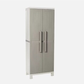 Resim Evinizin Atölyesi 2 Kapılı Plastik Dolap, Mutfak Dolabı, 65x37x17 Krem 