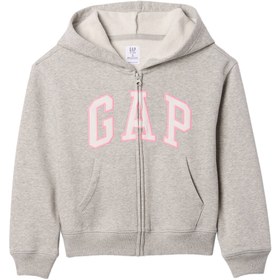 Resim GAP V-Bas Heritage Full-Zip Çocuk Gri Günlük Stil Sweatshirt 590786000 