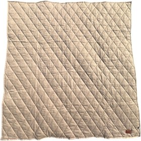 Resim Büyük Boy Kapitone Oyun Halısı - Portakal Çiçeği - 150*250 / Kestane Kahve 