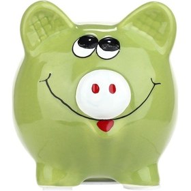 Resim Seramik Kuşağı Kumbara - Kartoon Domuz Şekli, 4 Renk Seçeneği, Ev Dekoru Ve Hediye Önerisi 