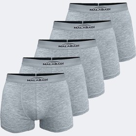 Resim Malabadi Erkek Gri 5 Li Pamuk Elastan Boxer 5m075 Gri 