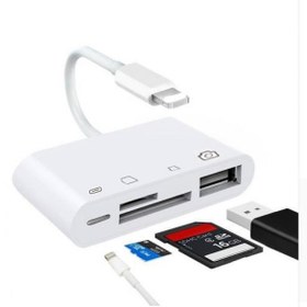 Resim Polham İphone ve İpad için TF, SD, Hafıza Kart, USB Okuyucu Adaptör, Klavye, Kamera Adaptörü 