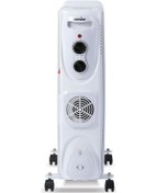 Resim Mars Star Turbo Fanlı 11 Dilim Elektrikli Yağlı Radyatör, 2500 Watt Petek Isıtıcı - B08f 