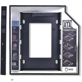 Resim Ancheyn Harddisk Kutusu 9.5mm Slim Kızak Caddy Laptop DVD to SSD HDD Sata 4716 İkinci Harddisk - Notebook DVD Yuvasına Harddisk Bağlama - OEM