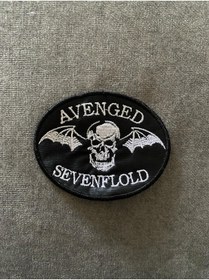 Resim icase Avenged Sevenfold Müzik grubu Yama Arma Patch (9x7-12x5-10x5 )cm 