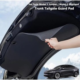 Resim Tesla Model Y Juniper Bagaj Kapağı Koruma Pedi İçin Uygundur 1 Adet 
