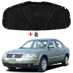 Resim B5.5 PASSAT KAPUT KEÇESİ PASSAT KAPUT KORUMA KLİPSLER DAHİL 
