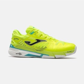 Resim Joma Tcslas2609c Slam Classic Unisex Padel Ve Toprak Kort Tenis Ayakkabısı Neon Sarı 