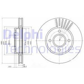 Resim Delphi DELPHI BG2699 FREN DİSKİ ÖN MONDEO I 92- MONDEO II 96- SCORPIO II 
