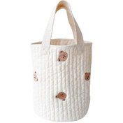 Resim Dolıty Bebek Bezi Caddy Organizatör Oyuncaklar Saklama Ayı 