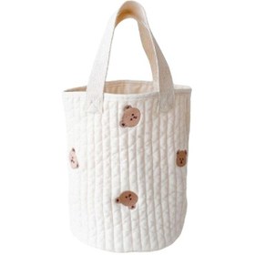 Resim Dolıty Bebek Bezi Caddy Organizatör Oyuncaklar Saklama Ayı 