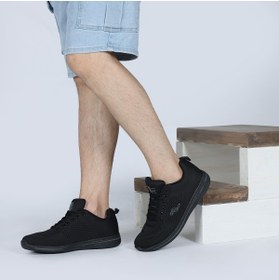 Resim Jump Siyah Erkek Günlük Rahat Yürüyüş Koşu Sneaker Spor Ayakkabı 