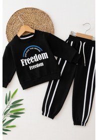 Resim Freedom Çocuk Eşofman Takımı 2 Li Set 3 - 10 Yaş - 31469 Siyah 