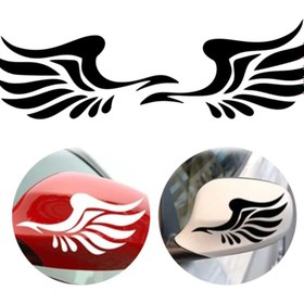 Resim Hobi Butik Kanat Ayna Oto Sticker Araba Sticker 2 Adet Beyaz 20 X 8 Cm 