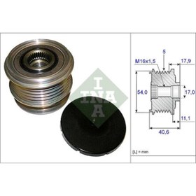 Resim İna ALTERNATÖR GERGİ KASNAĞI FORD MONDEO IV 2.5-SMAX 07 VOLVO S40-V50-S60-V60-SC60-V70-XC70-S80- 