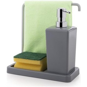 Resim Primanova Luna Mutfak Sıvı Sabunluk Gri M-e56-07 