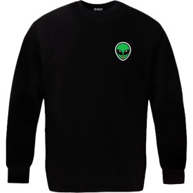 Resim Sticker Uzaylı Unisex Sweatshirt 