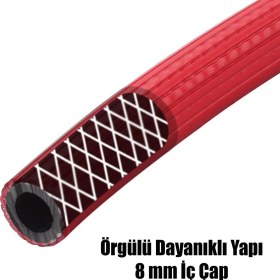 Resim Badem10 15 Metre Kompresör Hava Hortumu 8 mm Termo Hortum 