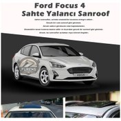 Resim Ford Focus 4 Parlak Siyah Yalancı Çakma Sahte Sunroof 