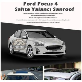 Resim Ford Focus 4 Parlak Siyah Yalancı Çakma Sahte Sunroof 