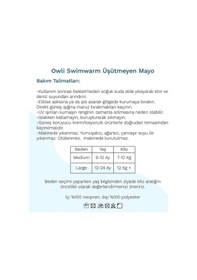 Resim Owli Swimwarm Üşütmeyen Bebek Mayosu Neon Sarı - Siyah 001 