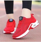 Resim Kadın Spor Ayakkabı Koşu Ayakkabısı Tenis Açık Spor Ayakkabı Koşu Ayakkabısı Spor Ayakkabı Kırmızı 