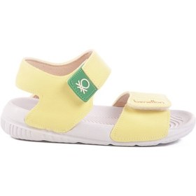 Resim United Colors Of Benetton Sarı Cırtlı Kız Bebek Sandalet Bn-1252 B 