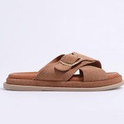 Resim Hush Puppies Taba Kadın Süet Terlik KEITH 