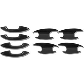 Resim Seeppitous 8 Adet Dış Kapı Kolu Kılıfı + Kapı Çekmecesi Kase Trim Stickerı (Yurt Dışından) 