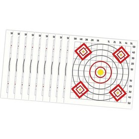 Resim Suntek 10x Hedef Kağıtları Spor Erkekler Kadınlar Açık Hava Beyaz 