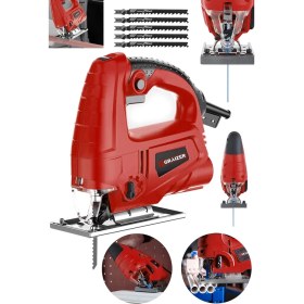 Resim Graizer Alman 4000 W Sjs Metal Şanzuman 6 Kademe Devirli Bakır Sargili Dekupaj Testere makinesi 5 