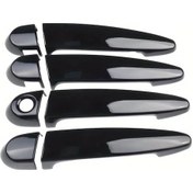 Resim Xuweiwei Black Bmw E87 E90 E91 E92 E93 F30 X1 X2 X3 X4 X6 Otomobil Kapı Kolu Kapağı Parlak Siyah İç Dekorasyon 