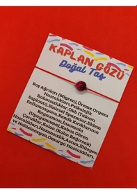 Resim Gümüştel El Sanatları Sertifikalı Kaplan Gözü Doğal Taş Bileklik Ayarlamalı Bağlama Sistemi Çok Renkli 