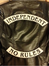 Resim Özden Nakış Motorcu büyük boy sırt patch 