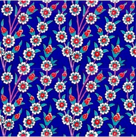 Resim Kütahya Hedef Çini 20*20 Ac60 Çini Karo 1 M2 