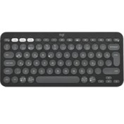 Resim Logıtech K380S Pebble Keys 2 Çoklu Cihaz Özellikli Bluetooth Türkçe Q Klavye GRİ 920-011859 