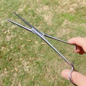 Resim Çok Fonksiyonlu Balıkçılık Pensesi Paslanmaz Çelik Hemostatik Pens Evcil Hayvan Bakım Aletleri Tamir Cımbızı Pençe Kollu / Düz Kilitlemeli Forseps 