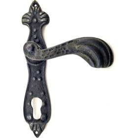 Resim Skygo Antika Tarz Dekoratif Pirinç Mevlana Yale Kapı Kolu - 228x48 mm, Oksit 