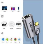 Resim Qgeem Usb Type-c To Rj45 Gigabit Ethernet Dönüştürücü Çoklayıcı Adaptör (qg-ua05) 