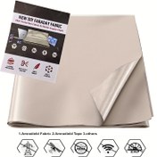 Resim Premium Faraday Kumaşı RFID & WiFi Engelleyici - 1 adet İletken Korumalı Kumaş, DIY Dikiş Projeleri, EMI Koruma, Telefon & Kart Güvenliği için İdeal 