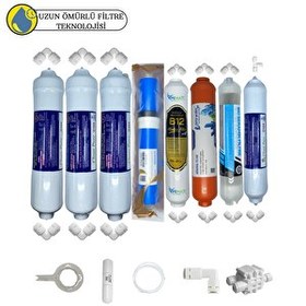 Resim Pemax Water Solutions Swun chyan Kapalı Kasa Su Arıtma Sertifikalı 8'li B12Alkali-Detox-Vontron Helixfil Yüksek TDS Mebran 