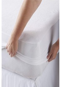 Resim Mycey Fitted Alez 60x120+30 Cm Su Sıvı Geçirmez Pamuk Fitted Alez Yatak Koruyucu Beyaz 