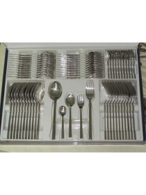 Resim UltraMint Şehir Temalı 60 Parça Çelik Takım, Şık ve Dayanıklı Mutfak Seti 