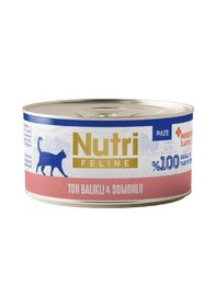 Resim Nutri Feline Ton Balıklı Ve Somonlu Tahılsız Yetişkin Kedi Konservesi 70 Gr 