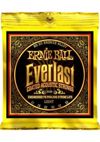 Resim Ernie Ball 2558 Everlast 80/20 Bronze Light Takım Tel Akustik Git 