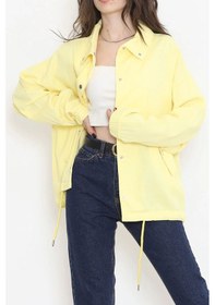 Resim Oversize Ceket Sarı - 2295.1367. 